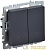 Выключатель жалюзи СП BRITE ВС10-1-5-БрГ 10А механизм графит IEK BR-V15-0-10-K53