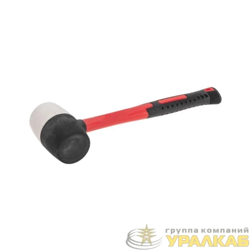 Киянка 450г фибергласовая рукоятка резинов. черн./бел. Kranz KR-12-8153 детальная картинка