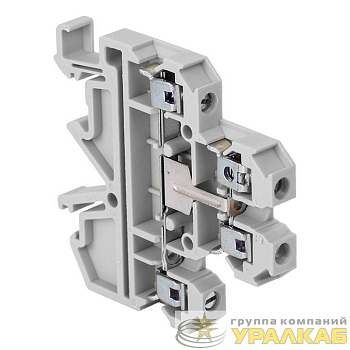 Колодка клеммная JXB-4/35 двойн. тип L сер. PROxima EKF plc-jxb-2-4/35L-gy