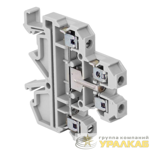 Колодка клеммная JXB-4/35 двойн. тип L сер. PROxima EKF plc-jxb-2-4/35L-gy детальная картинка