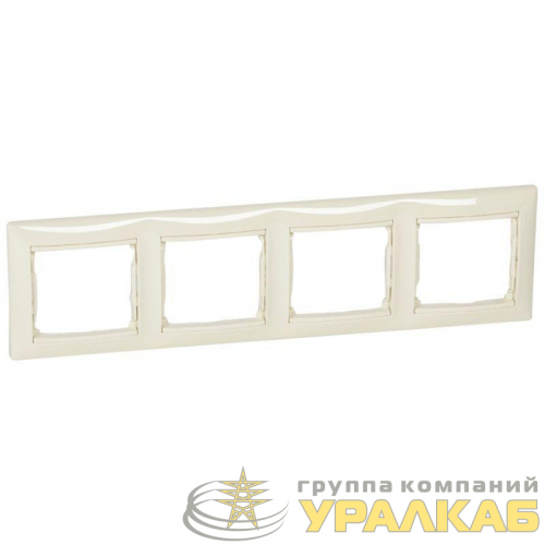 Рамка 4-м Valena горизонт. сл. кость (DIY-упак.) Leg 695634