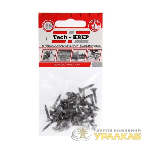 Саморез гипсокартон-металл 3.5х19 (пакет) (уп.40шт) Tech-Krep/Zitar 