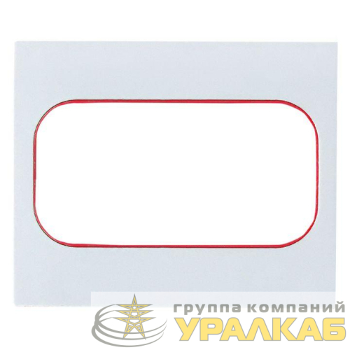Рамка для розетки 2-м Стокгольм бел. с линией цвета красн. PROxima EKF EYM-G-304-20 детальная картинка