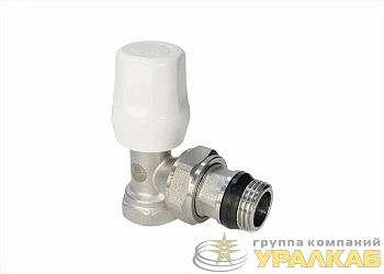 Клапан для радиаторов ручной угловой 1/2дюйм (с доп. уплотнением) (60/6) К VALFEX VF.07.RN.04