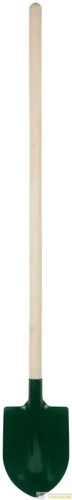 Лопата штыковая 190х350х1420мм ребра жесткости; деревянный черенок КУРС 77212 детальная картинка