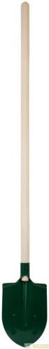 Лопата штыковая 190х350х1420мм ребра жесткости; деревянный черенок КУРС 77212 детальная картинка