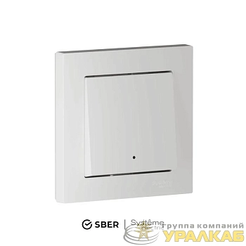 Выключатель 1-кл. AtlasDesign Smart 10А (сх. 1) L+N с подсветкой Zigbee механизм бел. SE ATN000113Z