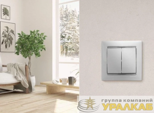 Выключатель 2-кл. СП Valena 10А IP31 250В механизм бел. Leg 774405 детальная картинка