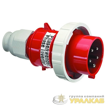 Вилка кабельная фазоинвертор 16А 5п(3P+N+РE) 6ч 400В IP67 Bals 2251