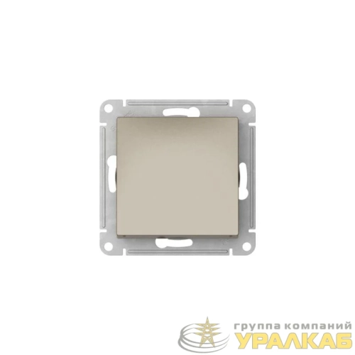 Переключатель 1-кл. AtlasDesign (сх. 6) 10AX быстрозажим. клем. механизм шампань SE 