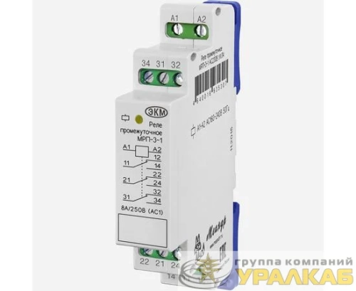 Реле промежуточное МРП-3-1 ACDC230В УХЛ4 Меандр 