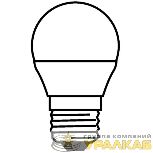 Лампа светодиодная LED Value LVCLP60 7SW/840 7Вт шар матовая E27 230В 10х1 RU OSRAM 4058075579835