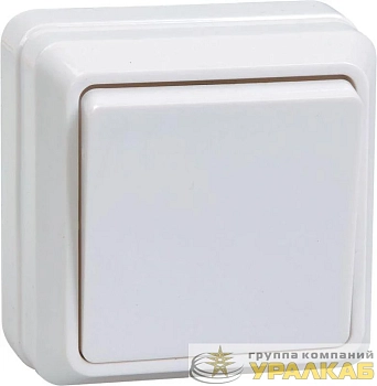 Выключатель 1-кл. ОП Октава 10А IP20 ВС20-1-0-ОБ 250В бел. GENERICA 