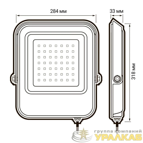 Прожектор светодиодный PFL-V 200Вт 6500К IP65 JazzWay 5039797 детальная картинка