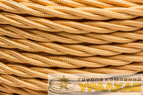 Провод ретро 2х2.5 глянец зол. (уп.50м) Bironi B1-425-079-50 детальная картинка