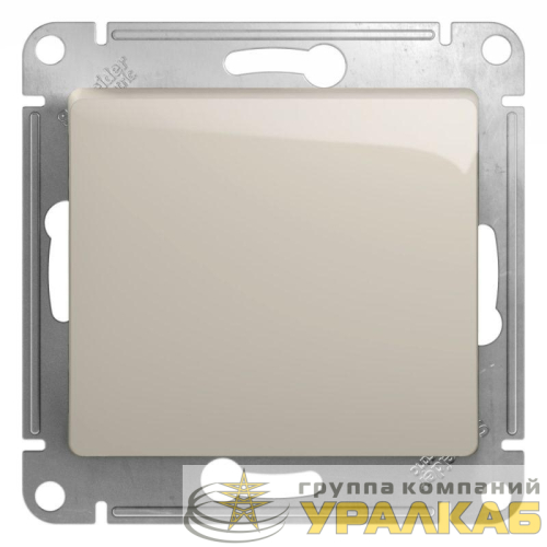 Кнопка нажимная 1-кл. СП Glossa 10А IP20 (сх. 1) 10AX механизм молочн. SE GSL000915 детальная картинка