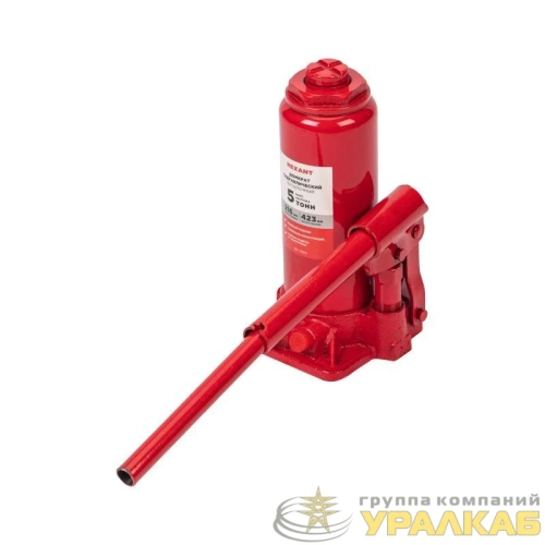 Домкрат гидравлический бутылочный 5т в пластиковом кейсе Rexant 80-0611 детальная картинка