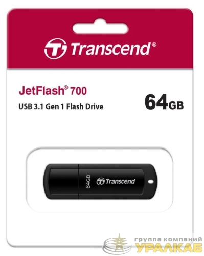 Флеш-накопитель TS64GJF700 64GB JetFlash 700 (black) USB3.0 Transcend 1000501732