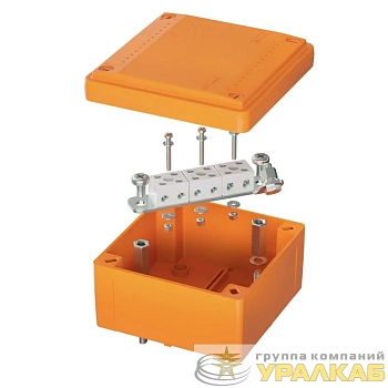 Коробка ответвительная FS 100х100х50мм IP56 6п 450В 6А 4кв.мм с гладкими стенками и клеммниками пластик. DKC 