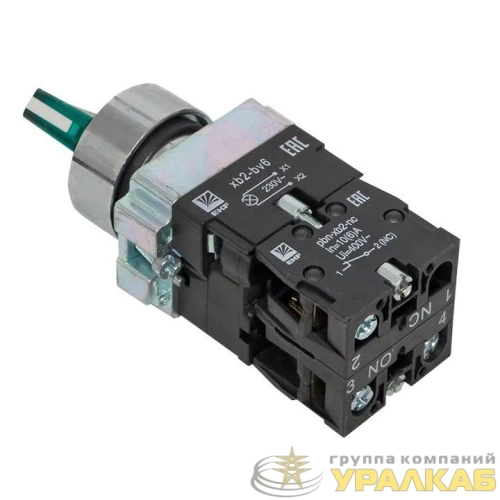 Переключатель BD21 2P с зел. подсветкой 230В NO PROxima EKF xb2-bk21-g-230 детальная картинка
