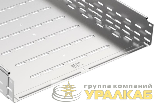 Лоток листовой перфорированный 600х100 L3000 сталь 1.2мм оцинк. IEK CLP10-100-600-3 детальная картинка