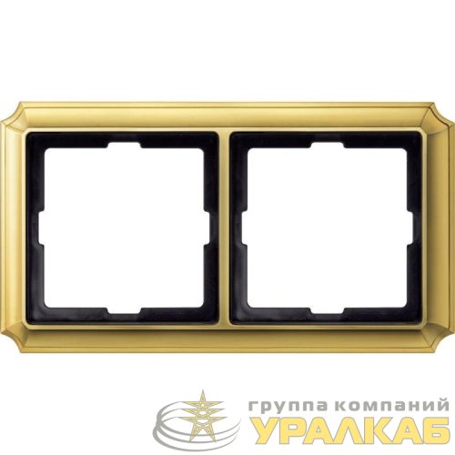Рамка 2-м Merten золото SchE MTN483221 детальная картинка