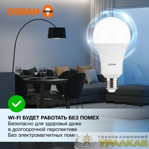 Лампа светодиодная LED Value A 25Вт 6500К холод. бел. E27 2000лм угол пучка 180град. 220-240В матов. пластик (замена 200Вт) OSRAM 4058075696471 детальная картинка