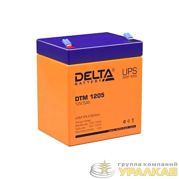 Аккумулятор UPS 12В 5А.ч DTM 1205 Delta 