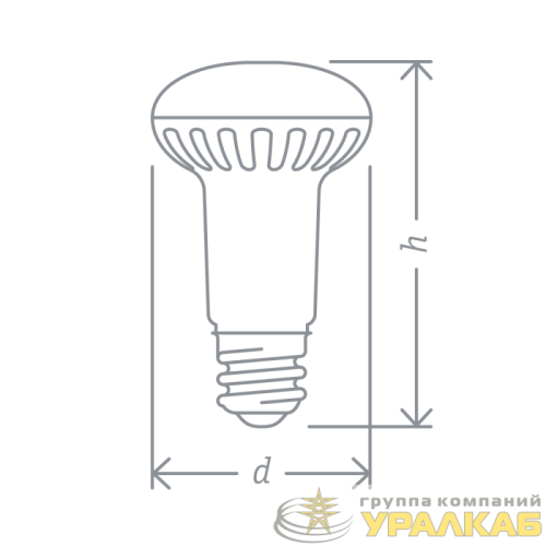 Лампа светодиодная 94 138 NLL-R63-8-230-4K-E27 8Вт 4000К нейтр. бел. E27 680лм 176-264В Navigator 