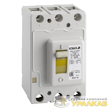 Выключатель автоматический 3п 250А 2500Im 40кА ВА57-35-340010 УХЛ3 690В AC КЭАЗ 