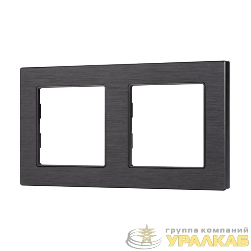 Рамка алюминиевая FRM-PRESTO-ALS-2-BK Arlight 