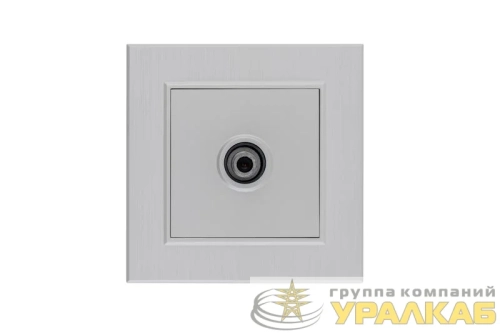 Розетка TV проходная Karea LINE STAR жемчуж. Makel 