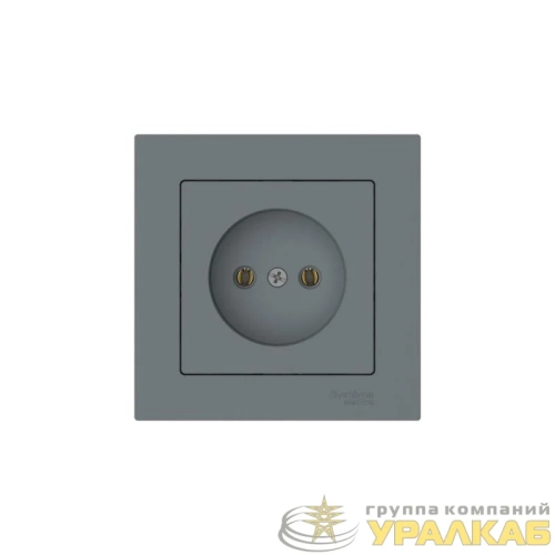 Розетка AtlasDesign 16А без заземл. быстрозажим. клем. в сборе грифель SE 