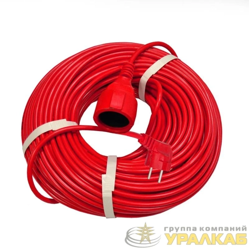 Удлинитель-шнур 1х50м с заземл. 10А IP20 2.2кВт ПВС 3х1 DOMTOK 