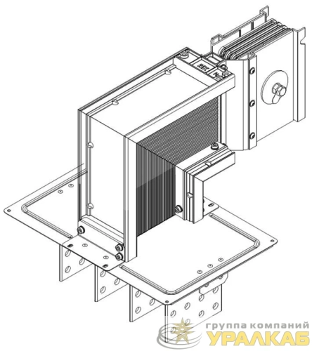Секция фланцевая вниз Тип2 2500А Al 3L+N+PER НК IP55 тран. IEK LB-2500A4-25-F-FD2 детальная картинка