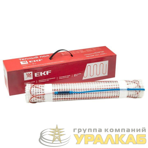 Комплект "Теплый пол" (мат) двухжил. "Уют" 2.5кв.м 375Вт PROxima EKF nm2-375-2.5 детальная картинка