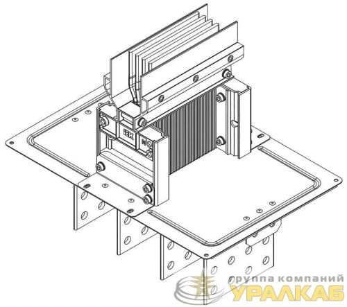 Секция фланцевая Тип1 630А Al 3L+N+PER IP55 тран. IEK LB-0630A4-35-F-F1 детальная картинка