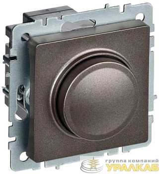 Светорегулятор СП BRITE пов-наж. 600Вт СС10-1-0-БрТБ механизм бронза IEK BR-D20-0600-K45