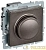 Светорегулятор СП BRITE пов-наж. 600Вт СС10-1-0-БрТБ механизм бронза IEK BR-D20-0600-K45
