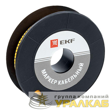 Маркер каб. 1.5кв.мм "1" (к-1000ед) (ЕС-0) EKF plc-KM-1.5-1