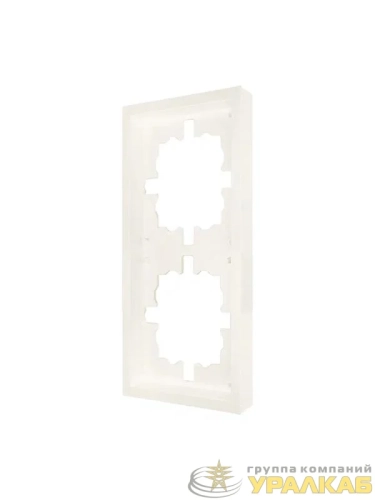 Рамка 2-мест. горизонт. ZIMA слон. кость LEZARD 