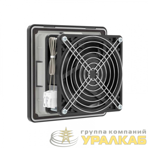 Вентилятор с фильтром RV 10/12м3/ч 115В 112х112мм IP54 RAL9005 DKC R5RV08115B