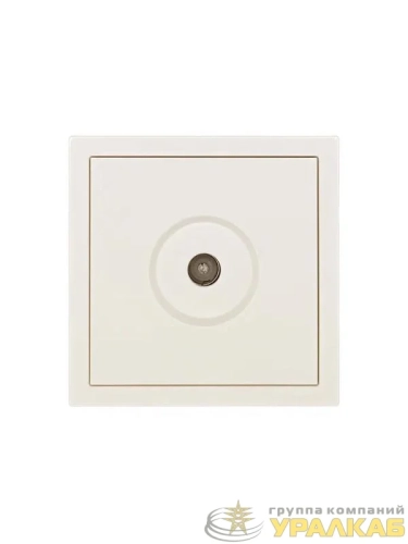 Розетка ТВ оконечная СП ZIMA IP20 слон. кость LEZARD 704-9088-130 детальная картинка