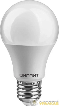Лампа светодиодная 61 140 OLL-A60-10-230-6.5K-E27 10Вт грушевидная ОНЛАЙТ 61140