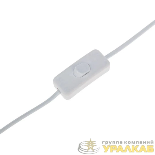 Шнур сетевой 1.8м с выключателем ШВВП 2х0.75 бел. Rexant 