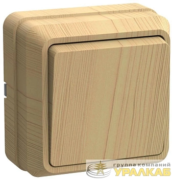 Выключатель 1-кл. ОП Октава 10А IP20 ВС20-1-0-ОС сосна GENERICA 