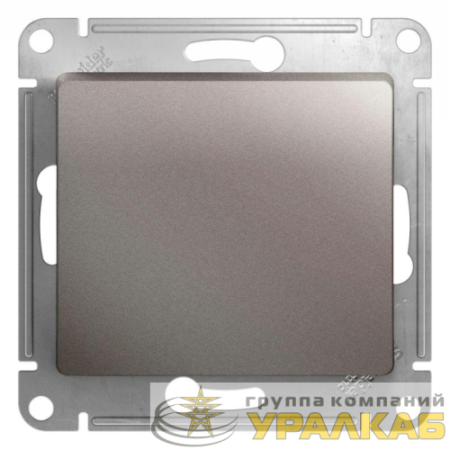 Кнопка нажимная 1-кл. СП Glossa 10А IP20 (сх. 1) 10AX механизм платина SE GSL001215 детальная картинка