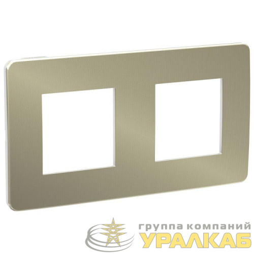 Рамка 2-м UNICA STUDIO бронза/бел. SchE NU280450 детальная картинка