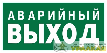 Знак безопасности NPU-2714.E23 "Аварийный выход" Белый свет a10471