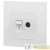 Розетка компьютерная + телевизионная Elegance 14-3110-01М RJ45+TV матов. бел. Эра Розетка компьютерная + телевизионная Elegance 14-3110-01М RJ45+TV матов. бел. Эра